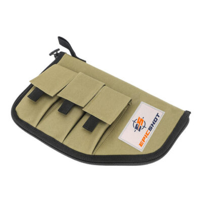 Epicshot 14 Inch Canvas Pistol Bag W 3 Pouches - With Epicshot Velcro Badge #es120053