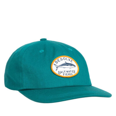 Desolve Saltwater Fiends Dad Hat One Size Fits Most - Teal #9420030058474