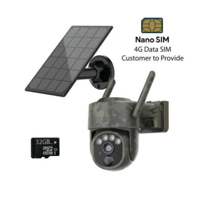 Gerber 4g Ptz Camo Security Trail Cameras Followme Includes 32gb Microsd Card