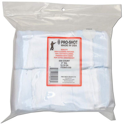 Pro Shot 250pcs Cotton Patches For Shotgun 12-16ga