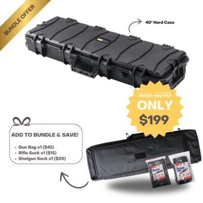 Tough Move Ultimate 40 Inch Shotgun Protection Bundle - Hard Case, Tactical Bag & Gun Socks #tmv127551