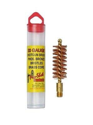 Pro-shot Shotgun Bore Brush 20 Gauge Heavy Duty Bronze Bristles 20s