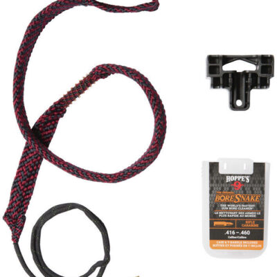 Hoppes Gun Cleaner Boresnake Fit In Backpack Patented Case Design Pull T-handle - .416 .460 Cal Rifle #hp24019d