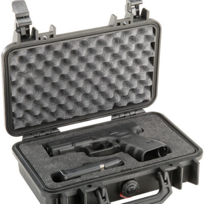 Pelican 1170 Small Handgun Case Watertight Crushproof Lightweight - Black Heavy Duty #p1170b