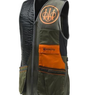 Beretta Sporting Vest Evo Shooting Gear - Green & Black #gt911t155307mt