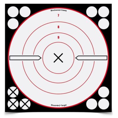 Birchwood Casey Shoot-n-c Self Adhesive Paper 8 Inch Bullseye Shooting Target - 6 Pack 72 Pasters #34802