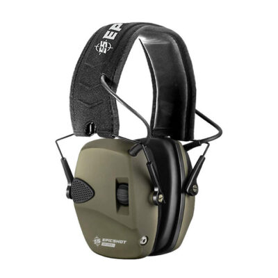 Epic Shot Electronic Safety Shooting Earmuffs - 22db Nrr Olive Green #explorer Plus