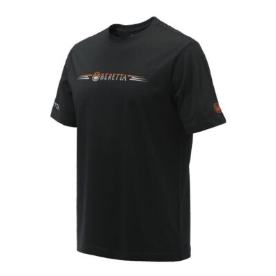 Beretta Broken Clay T-shirt - Cotton Black #ts073-t1557-0999
