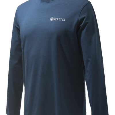 Beretta Long Sleeved Team T-shirt - Cotton Blue Total Eclipse #ts482-t1557-0504