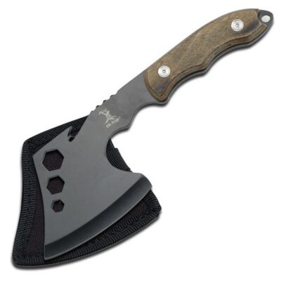 Elk Ridge 10.5 Inch Wooden Handle Axe - W Shealth #er-199