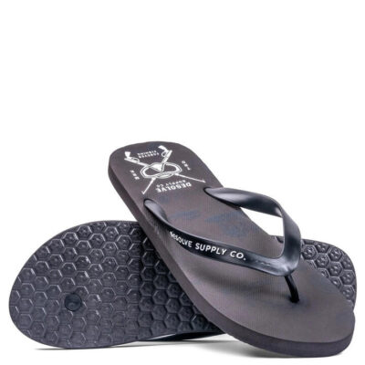 Desolve Deep Dive Jandals Pu Foam Standard Fit Custom Print - Black #dsv124709