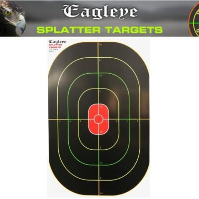 Eagleye 10 Pack Splatter Shooting Paper Targerts Heavy Card - 10 Inch Wide X 16 Inch Tall #eet16hc-10