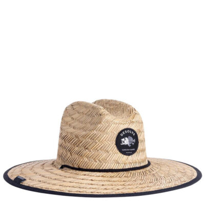 Desolve Snappy Straw Hat One Size Fits Most Dope Logo - Charcoal #dsv124121