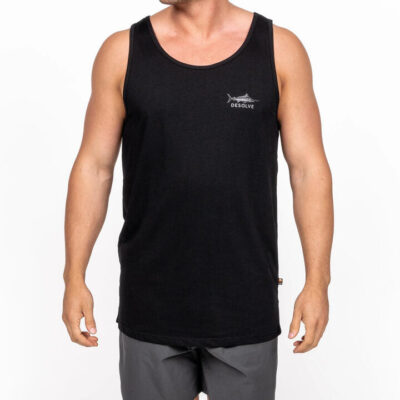 Desolve Audax Singlet Recycled Cotton Blend Grs Certified - Black #dsv124533