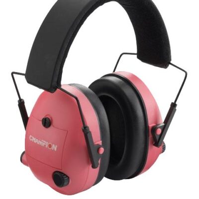 Champion Shooting Noise Reduction Electronic Ear Muffs - Pink #ch40975