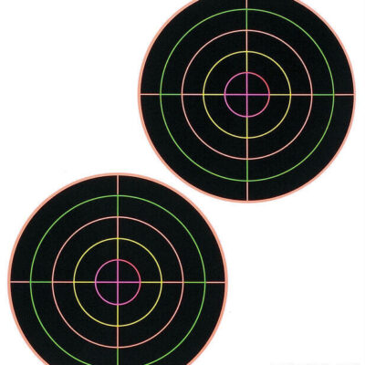 Champion Hunting Shooting Visicolor Double Bull High Visibility Target - 5 Inch 10 Pack Multi-colored #ch45826