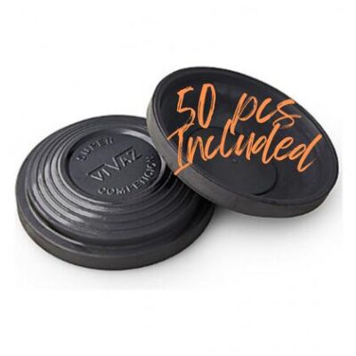 Vivaz 110mm Dome Clay Targets For Shooting - 50 Pcs #black