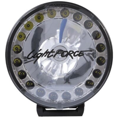 Lightforce Htx2 Hybrid Driving Light - 12v With Harness And Black Covers Twin Pack #htxmk2pk