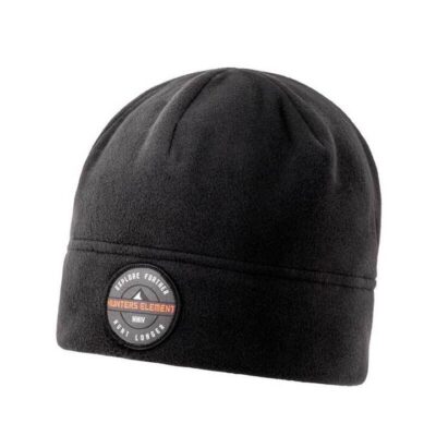 HuntersElement QuestWarm Classic Beanie Cap - Black Fleece #9420030039862