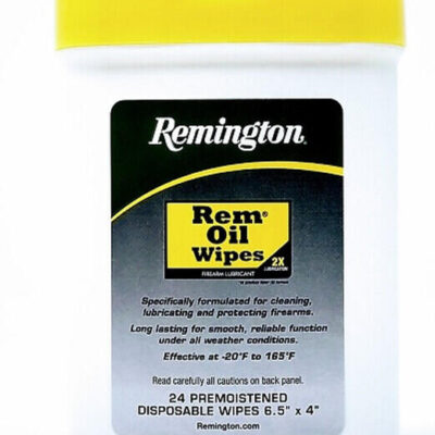 Remington Disposable Rem Oil Pop Up Wipes Gun Cleaning Cloth - 24 Count #rem16325