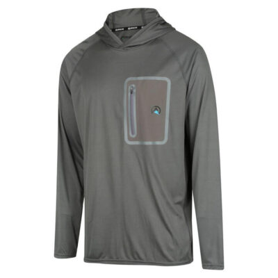 Ridgeline Mens Performance Hooded Top Lead - Lightweight #rlchdmlld