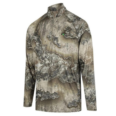 Ridgeline Mens Performance Qtr Zip Top - Excape Camo #rlclsmlex