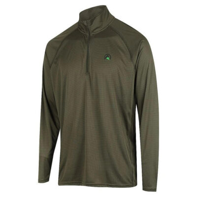 Ridgeline Mens Performance Qtr Zip Top - Forest #rlclsmlfr