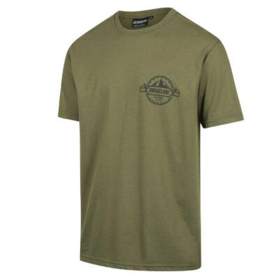 Ridgeline Mens Logo Tee Classic Mens Fit - Khaki #rlctslgk
