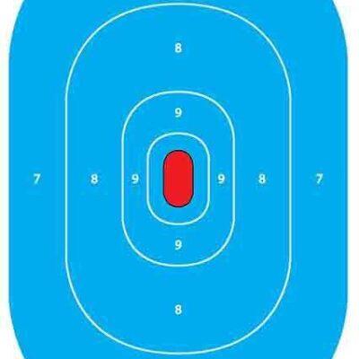 Proshot 12x18 SilhouetteTargets Paper Excellent Quality - Blue #silh-intp-blue-8pk