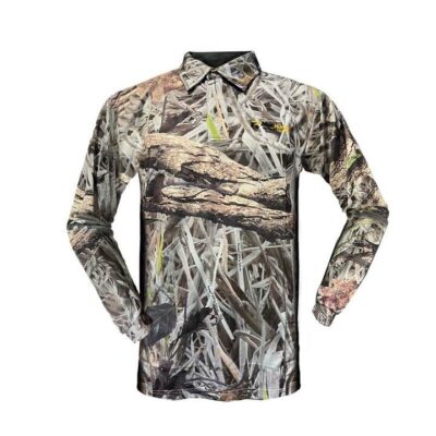 Max-hunter Koorangie Camo Bamboo Charcoal Shirt Long Sleeve
