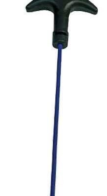 Outers Strong Coated Steel Rifle Cleaning Rod - 1 Piece 33 Inch .17 - .204 Cal #out41648