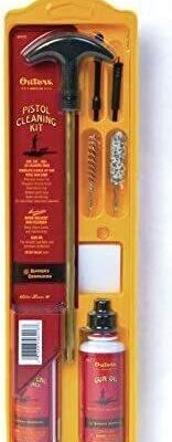Outers High Quality Pistol Cleaning Kit Clam Pack Slotted Patch Loop - For .40  .45 Caliber #out46418