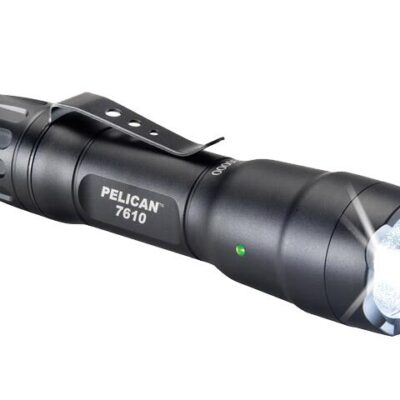 Pelican 1018 Lum Compact Rechargeable Led Torch - Black 227m Throw #p7610b