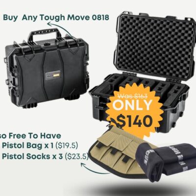 Tough Move Heavy Duty Pistol Protector Hand Held Case - Stackable #0818p_2