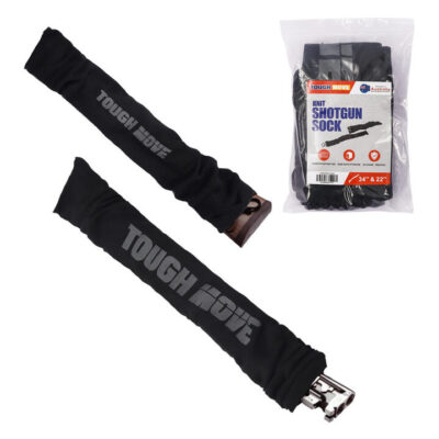 Tough Move Shotgun Gun Socks Silicone Treated 2pcs - 34x4 Inch And 22x4 Inch Black #tmv120240