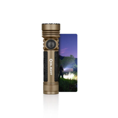 Olight Seeker 4 Pro Powerful Rechargeable Led Torch - 4600 Lumens #seeker 4 Pro Cw(desert Tan)