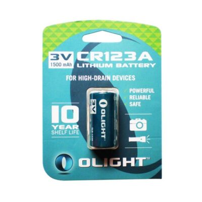 Olight 1500mah Cr123a Lithium-ion Battery With Paper Card