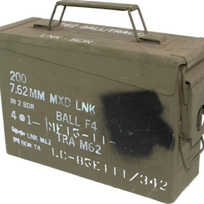 Xhunter Ammo Box Ammunition Steel Tool Box - M19a1 Army Used #bxg000