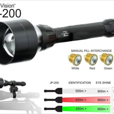 Z-vision Jp-200 Rifle Mount Torch Kit Interchangeable 3 Led Lights