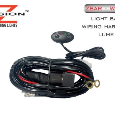 Z-vision Light Bar Wiring Harness (lume) - With Red And White Switch #zbar-wh1