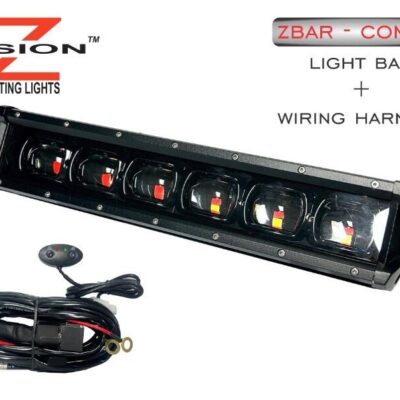 Z-vision Dual Color Light Bar 6 - Red And White #zbar-rw6 Dual Color Light Bar 6 Spot Light Red And White - With Wiring Harness #zbar - Rw6 + Wh1