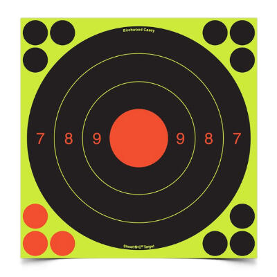 Birchwood Casey Uit Shoot N C 20cm 25/50 Meter Target Pack - 6 Sheets #bc-34081