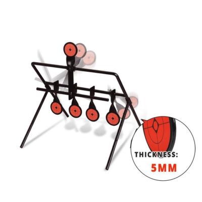 Auto Resetting Spinner Shooting Target 5mm For .22 Long Rifle/ Hand Gun