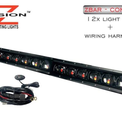 Z-vision Light Bar - 12 + Wiring Harness - Red And White Led #zbar - Rw12 + Wh1